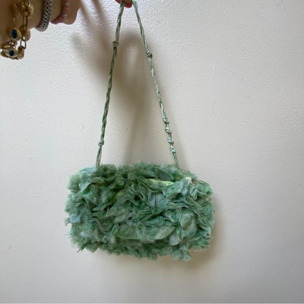 Dries Van Noten Ruffled Organza Shoulder Bag